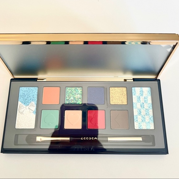 ZEESEA ALICE IN WONDERLAND CHESHIRE CAT BLUE SHADOW PALETTE DIAMOND GLITTER NIB - Picture 3 of 16